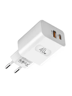 Adapter sieciowy USB w kolorze białym