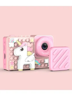 Aparat cyfrowy "Pixel Unicorn" w kolorze jasnoróżowym - 6+