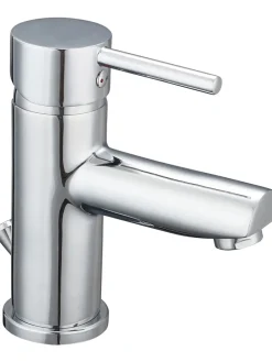 Bateria umywalkowa w kolorze srebrnym