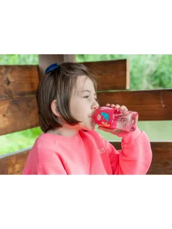 Bidon "Birds" w kolorze różowym - 330 ml