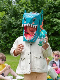 Bidon "Dino" w kolorze turkusowym - 330 ml