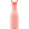 Bidon "Loop" w kolorze jasnoróżowym - 500 ml