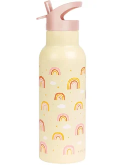 Bidon "Rainbows" w kolorze żółtym - 500 ml