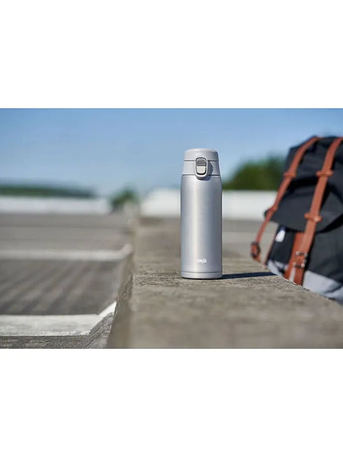 Bidon termiczny "Trave Mug Light" w kolorze szarym - 400 ml