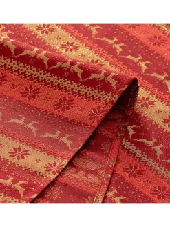 Bieżnik "Ribbon" w kolorze złoto-czerwonym