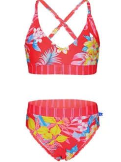 Bikini "Nixie" w kolorze różowym ze wzorem