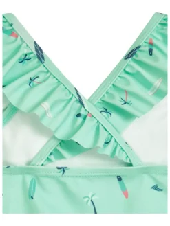 Bikini "Surfboard Palms" w kolorze miętowym