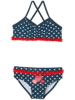 Bikini w kolorze granatowym ze wzorem
