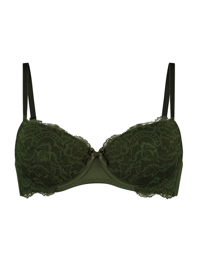 Biustonosz balkonetka "Teddy" w kolorze khaki