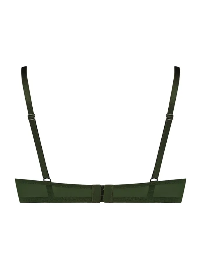 Biustonosz balkonetka "Teddy" w kolorze khaki