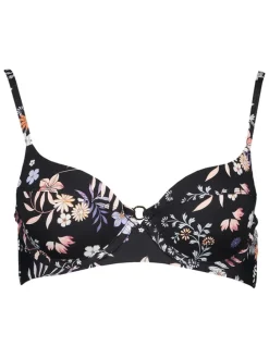 Biustonosz bikini w kolorze czarnym ze wzorem