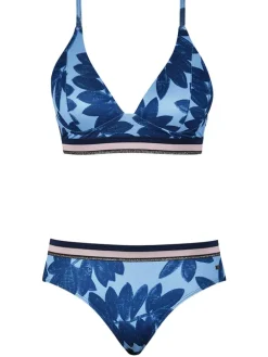 Biustonosz bikini w kolorze niebieskim