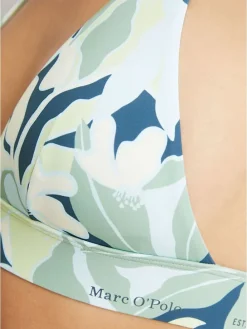 Biustonosz bikini w kolorze turkusowo-żółto-granatowym