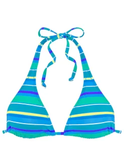 Biustonosz bikini w kolorze turkusowo-niebieskim