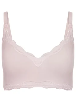 Biustonosz "Mama Lace Bralette" w kolorze jasnoróżowym do karmienia