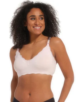 Biustonosz "Mama Lace Bralette" w kolorze jasnoróżowym do karmienia