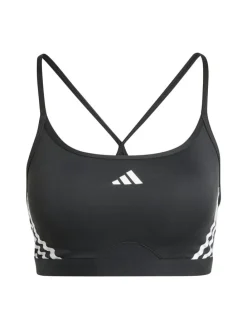 Biustonosz sportowy "Aeroreact 3-Stripes" w kolorze czarnym