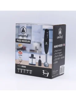 Blender ręczny 3w1 w kolorze czarnym - wys. 23 cm