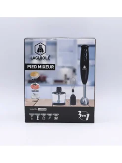 Blender ręczny 3w1 w kolorze czarnym - wys. 23 cm