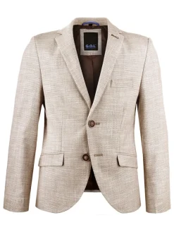 Blezer - Slim fit - w kolorze beżowym