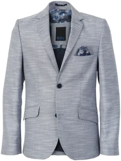 Blezer - Slim fit - w kolorze błękitnym