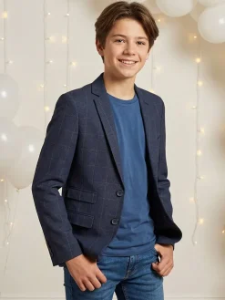Blezer - Slim fit - w kolorze granatowym