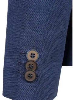 Blezer - Slim fit - w kolorze niebieskim