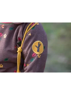 Bluza "Falling Leaves" w kolorze jasnobrązowym