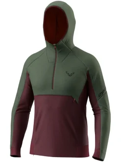 Bluza funkcyjna "TIGARD ALPHA" w kolorze czerwono-zielonym