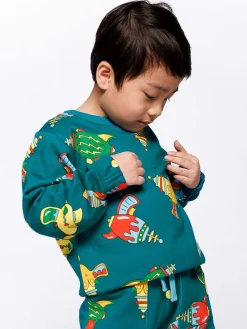 Bluza "Space Blasters" w kolorze zielonym