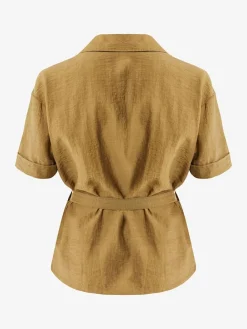 Bluzka w kolorze karmelowym