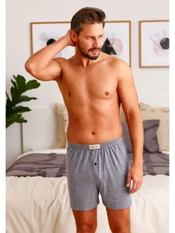 Bokserki w kolorze szarym