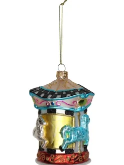Bombka "Carousel" ze wzorem - wys. 12 cm