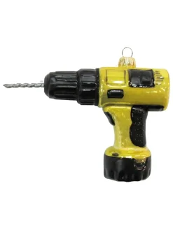 Bombka w kolorze żółto-czarnym - (S)12 cm