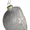 Bombki (2 szt.) w kolorze srebrnym - Ø 8 cm
