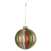 Bombki (4 szt.) ze wzorem - Ø 8 cm