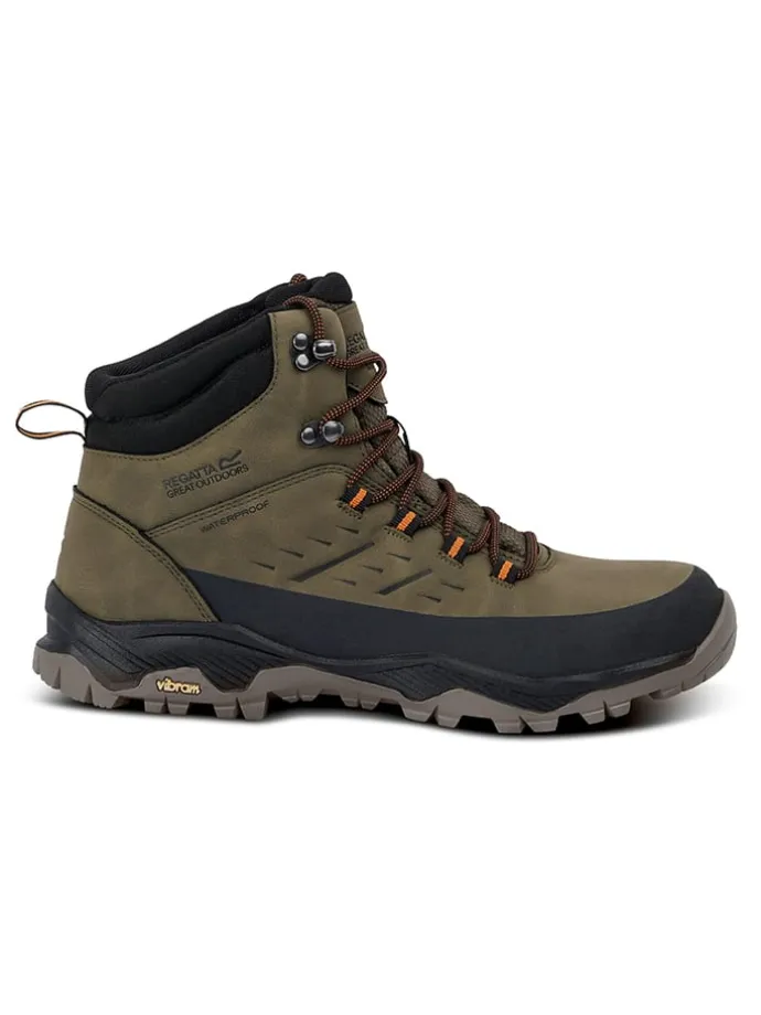 Botki trekkingowe "Blake" w kolorze khaki