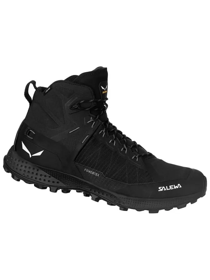 Botki trekkingowe "Pedroc Pro Powertex Mid" w kolorze czarnym