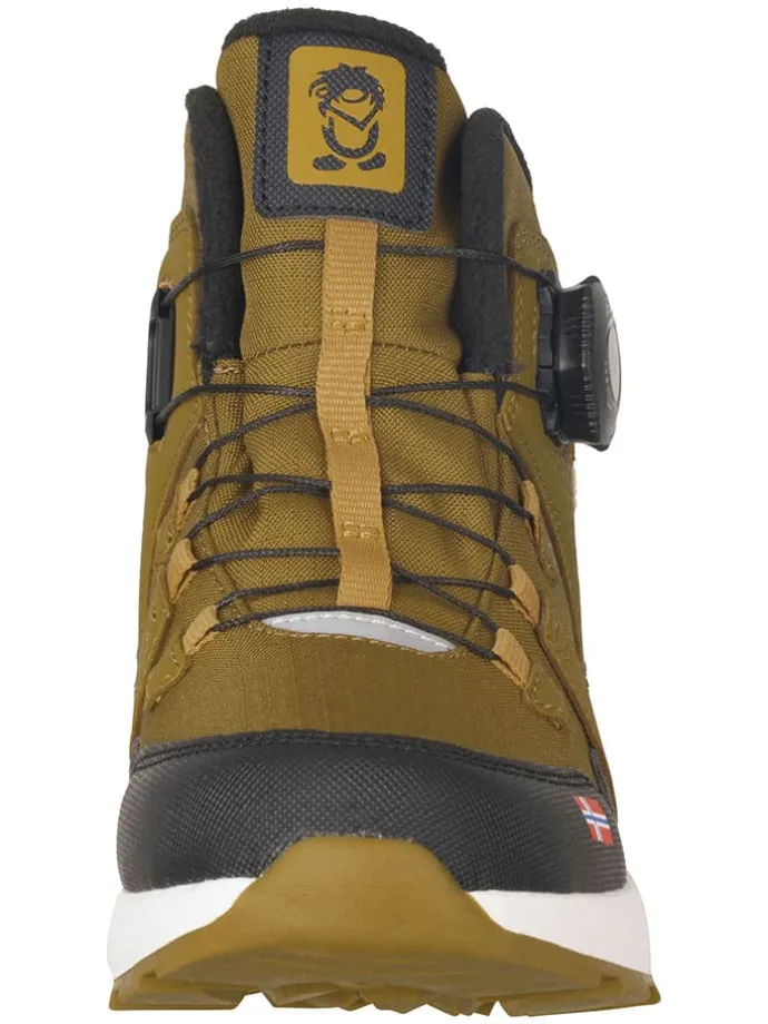 Botki zimowe "Bergen" w kolorze khaki