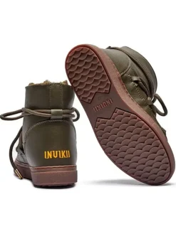 Botki zimowe "Grape" w kolorze khaki