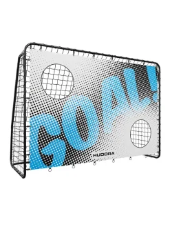 Bramka "Goal" w kolorze niebieskim do piłki nożnej ze ścianą bramkową