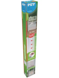 Bramka ochronna w kolorze białym dla psów - szer. 160 cm