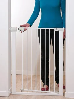 Bramka zabezpieczająca "Easy Close XTall" w kolorze białym - wys. 91 cm
