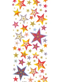Brokatowe naklejki "Fantasia" w różnych kolorach - 23 x 10 cm