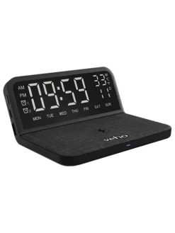 Budzik "TQ-1" w kolorze czarnym