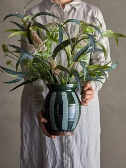 Bukiet dekoracyjny w kolorze zielonym - dł. 58 cm