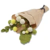 Bukiet dekoracyjny w kolorze zielono-żółtym - dł. 45 cm