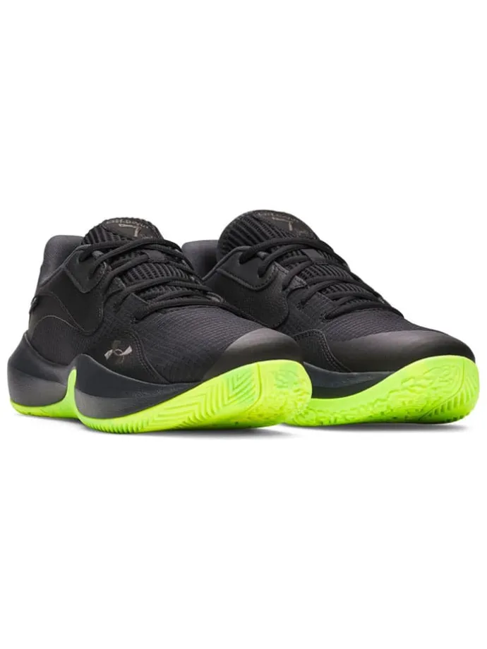 Buty "Lockdown 7" w kolorze czarno-jaskrawozielonym do koszykówki