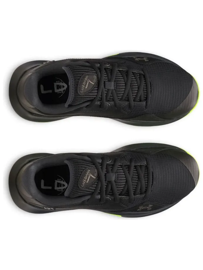 Buty "Lockdown 7" w kolorze czarno-jaskrawozielonym do koszykówki