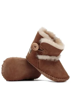 Buty niemowlęce w kolorze brązowym